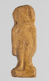 Amulet - tit, tit knots, protective amulets, grave goods, hieroglyphs, yellow glass; 332–30 BC,