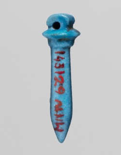 Amulet — papyrus scepter; amulet in the shape of a scepter topped with a papyrus canopy. 664–525