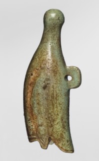 Amulet — white crown; maker, found in Goluchów Greater Poland Voivodeship; amulet in the shape of a