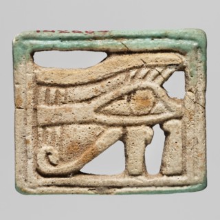 Amulet - udjat eye, udjat eyes, grave goods, Egyptian religion, ca. 945–656 BC; Third Intermediate