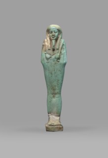 Ushabti Psamtyk-seneb, wigs, funerary figurine, hieroglyphs, beards facial hair, Psamtyk-seneb ca.