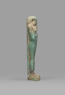 Ushabti Psamtyk-seneb, wigs, funerary figurines, hieroglyphs, beards facial hair, Psamtyk-seneb ca.