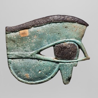 Amulet — udjat Eye of Horus; maker, provenance Goluchów Greater Poland Voivodeship; Egyptian; Third