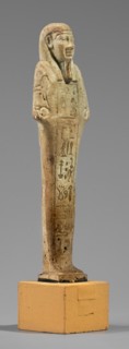 Hornakht's Shabti, back pillars, hieroglyphs, wigs, beards facial hair, Hornakht ca. 525–530 BC,