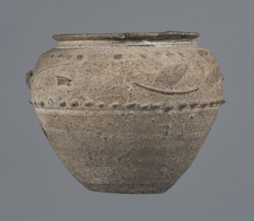Vise-free cup, unknown Rhine workshop, Goluchów Greater Poland Voivodeship. Hard-fired, granular,