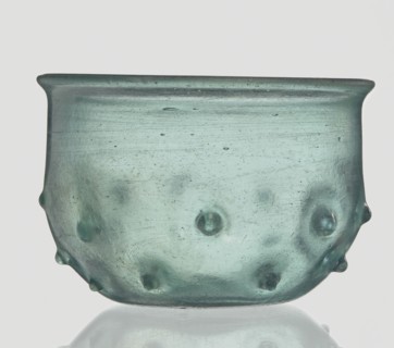 Bowl decorated with knobs; hemispherical shape with pinched projections;, 3rd–4th century AD.