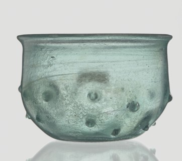 Bowl decorated with knobs. Hemispherical shape with pinched projections;, 3rd–4th century AD.