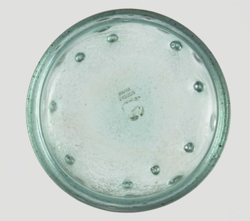 Bowl decorated with knobs. Hemispherical shape, decorated with pinched projections., 3rd–4th