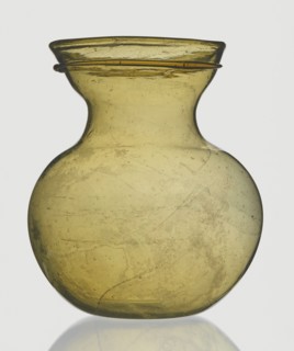 A viceless vessel, Goluchów Greater Poland Voivodeship, below the edge a glass thread is applied