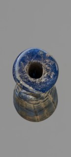 Alabastron with feathered decoration, Egyptian workshop, 6th–4th century BC, vessel; alabastron;