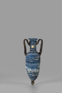 Amphorisko, Amphorisko with an ovoid belly, a long cylindrical neck ending in an uneven, slightly