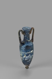Amphorisko, Amphorisko with an ovoid belly, a long cylindrical neck ending in an uneven, slightly