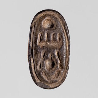 Amulet — seal with cartouche of Menkheperre; maker, cartouches, Scen.Gal.Eg.; inscription: