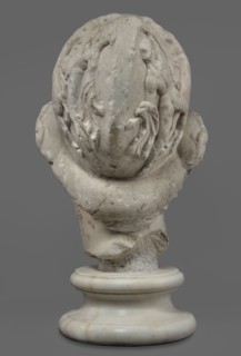 Head of Menelaus from the Menelaus Carrying the Body of Patroclus group, Head of a bearded man