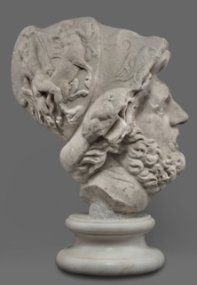 Head of Menelaus from the Menelaus Carrying the Body of Patroclus group, unknown artist. Head of a