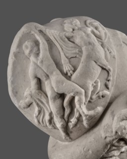 Head of Menelaus from the Menelaus Carrying the Body of Patroclus group. Head of a bearded man