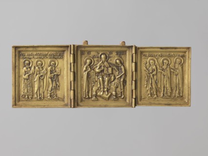 Triptych: Deesis with Saints Zosima and Savvatiy Solovetsky, Unknown Pomeranian Old Believers