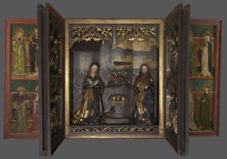 Polyptych of the Adoration of the Child, funded by the Prokendorff family, Master of the Polyptych