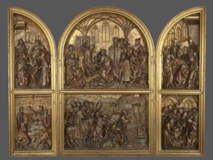 Triptych with the legend of St. Stanislaus, unknown sculptor, Hans von Kulmbach ca. 1485–1522