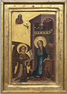 Altar panels: Annunciation and Adoration of the Child, Franco-Flemish painter, provenance unknown,