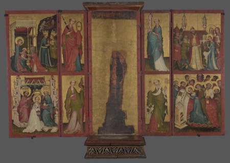 Canopy altar by a Gdansk painter, canopy altars depicting Mary mother of Jesus Christ, Gdansk