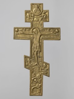 Cross: Crucifixion of Christ; Old Believers workshop. Subjects and iconography: Adam Bible, angels,