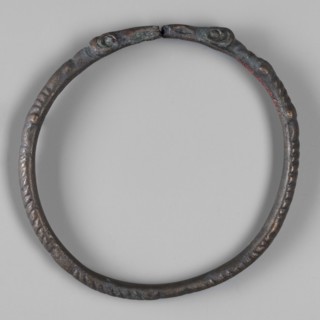 Bracelet with ram's head endings, unknown Roman workshop, repossession Silesia, bracelets, rams,