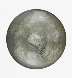 Pear-shaped vial, unknown Eastern workshop. The body is a slightly elongated sphere with a