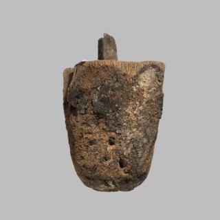 Beard from a sarcophagus mask, sarcophagus fragments, unknown provenance; beards facial hair, masks