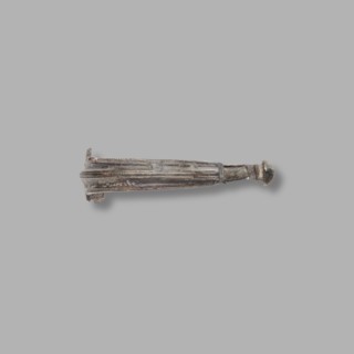 Aucissa-type fibula, Rome Empire. Complete brooch of the Aucissa type from the Black Sea region.