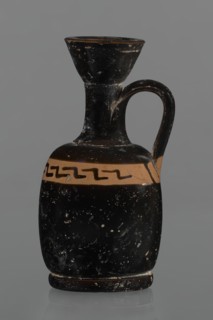 Black-finned aryballois lekythos, /workshop., repossession Silesia. Lekythos, black-finned pottery.