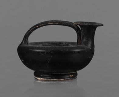 Black-finished askos, unknown Campanian workshop, repossession Silesia, black-finished pottery,