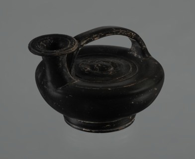 Black-finished askos, unknown Campanian workshop, repossession Silesia, black-finished pottery,