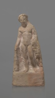 Terracotta figurine of Heracles, terracotta, figurines of nude men, Heracles mythology, Greek