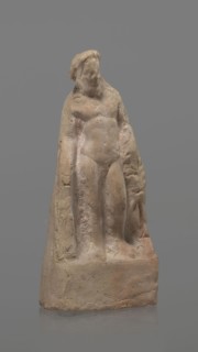 Terracotta figurine of Heracles, terracotta, figurines of nude men, Heracles mythology, Greek