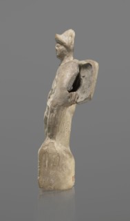 Terracotta gladiator figurine, unknown Southern Italian workshop, terracotta, male figurines.