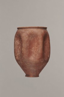 Rippled beaker miniature version, unknown Germanic workshop from Cologne?, hard-fired clay,