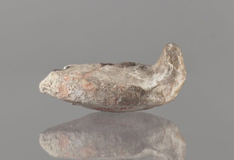 Oil lamp, Islamic art, Arabic culture; oil lamp in pottery with conical handle and traceably marked