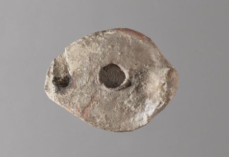 Oil lamp, maker, Islamic art; Arabic culture; oil lamp; Arabic pottery; utility pottery; everyday