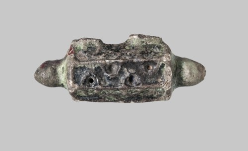 A pendant in the shape of a box for Koranic scrolls, gift, Islamic art, Arabic, Koran, glazed