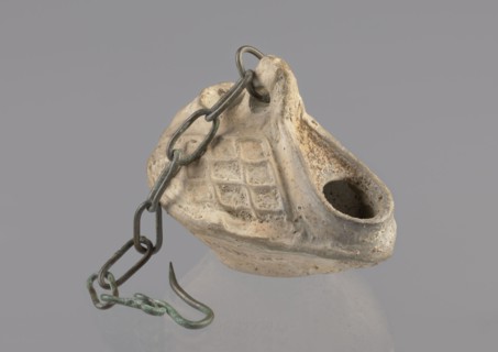 Lamp, repossession Zabkowice Slaskie, Egypt, Coptic art, antiquity, oil lamp, Middle Ages. Oval
