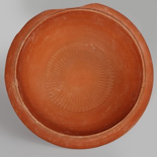 Terra sigillata plate, 2nd half of the 5th century, Tunisia; plate, height 17.4 cm, width 4.6 cm.,
