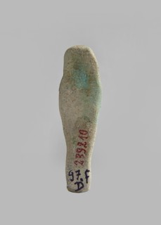 Ushabti, Mass-produced ushabti figurine with very schematic shapes, with a barely marked face and