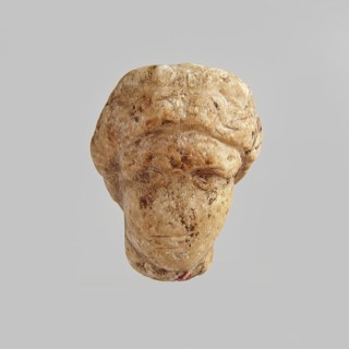 Head of a woman, Roman period, Egypt; figurine; height 5.5 cm, width 3.5 cm, depth 4.5 cm., A