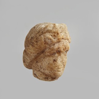 Head of a woman, Roman period, Egypt; figurine; height 5.5 cm, width 3.5 cm, depth 4.5 cm; creator,