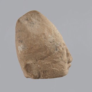 Head of a man, Archaic Period, Cyprus; figurine; height 7 cm, width 5 cm, depth 5.5 cm., A