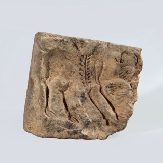 Hexagonal matrix for imprinting terracotta decorations, 1st–3rd century; Roman period, Tell Atrib,