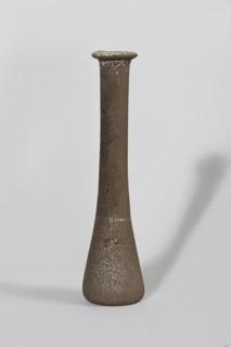 Bottle; maker, 1st century BC–1st century AD; Egypt; vessel., A tall, narrow ceramic vessel with a