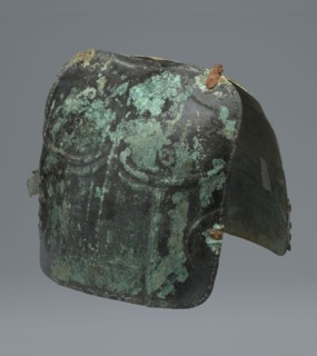 Two-piece torso armor with buckles, 4th century BC 375–325 BC, possibly Southern Italy; weaponry.,