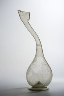 Bottle with a swan neck ashkdan, Islamic/Persian art, Persian culture, Qajar dynasty 1785–1925, 2nd